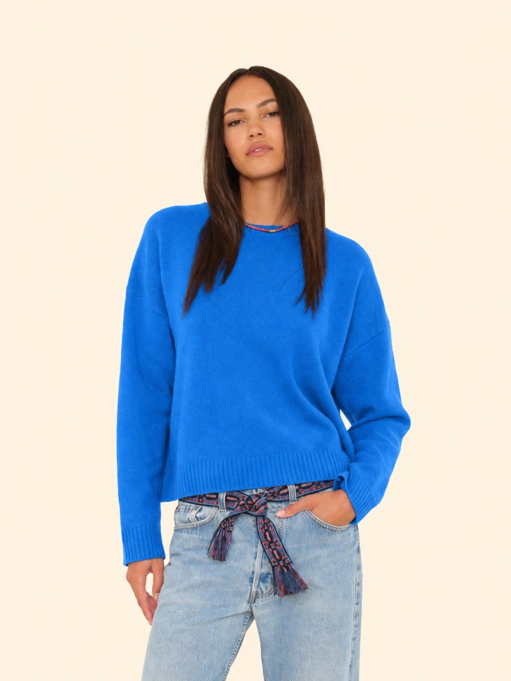 Xirena Lela 100% Cashmere Crew Neck Sweater Size M